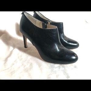 Michael Kors black leather booties